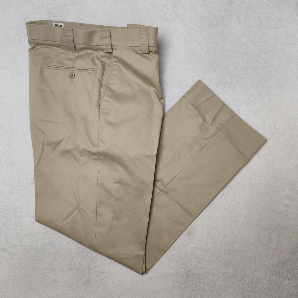 Tilley Pants Mens 32x32 Beige Chino Endurables Flat Front Travel Khaki Work Golf